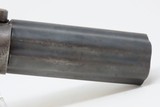 Antique MANHATTAN Six Barrel BAR HAMMER Percussion PEPPERBOX Revolver ANTEBELLUM Production Revolver from Norwich, Conn. - 18 of 18