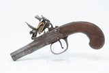 ENGRAVED Antique 18th Century BUNNEY of LONDON .45 Caliber FLINTLOCK Pistol Beautifully Engraved “MANSTOPPER” 18TH Century Flintlock - 2 of 18