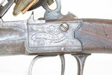 ENGRAVED Antique 18th Century BUNNEY of LONDON .45 Caliber FLINTLOCK Pistol Beautifully Engraved “MANSTOPPER” 18TH Century Flintlock - 6 of 18