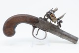 ENGRAVED Antique 18th Century BUNNEY of LONDON .45 Caliber FLINTLOCK Pistol Beautifully Engraved “MANSTOPPER” 18TH Century Flintlock - 15 of 18
