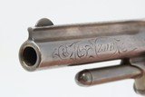 ENGRAVED, Silver Plated, INSCRIBED Antique S&W No. 1 1/2 .32 REVOLVERINSCRIBED with “Halifax” & the Initials “ZBD” - 10 of 18