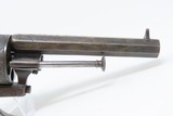 ENGRAVED Antique BELGIAN Proofed 9mm PINFIRE Revolver with PIPE CASE Folding Trigger European Sidearm with ANTIQUE IVORY GRIPS! - 7 of 22
