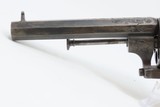 ENGRAVED Antique BELGIAN Proofed 9mm PINFIRE Revolver with PIPE CASE Folding Trigger European Sidearm with ANTIQUE IVORY GRIPS! - 22 of 22