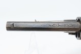 ENGRAVED Antique BELGIAN Proofed 9mm PINFIRE Revolver with PIPE CASE Folding Trigger European Sidearm with ANTIQUE IVORY GRIPS! - 14 of 22