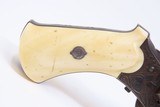 ENGRAVED Antique BELGIAN Proofed 9mm PINFIRE Revolver with PIPE CASE Folding Trigger European Sidearm with ANTIQUE IVORY GRIPS! - 5 of 22