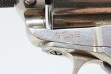1881 ETCHED PANEL .38 Colt SHERIFF Model 1877 LIGHTNING Revolver Antique Nickel & Blue with Checkered Rosewood Grips! - 6 of 19