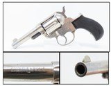 1881 ETCHED PANEL .38 Colt SHERIFF Model 1877 LIGHTNING Revolver Antique Nickel & Blue with Checkered Rosewood Grips! - 1 of 19