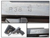 WORLD WAR 2 Walther "ac/43" Code P.38 GERMAN MILITARY Semi-Auto Pistol C&R 9mm Semi-Auto Pistol from the Third Reich with HOLSTER! - 1 of 22