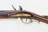 ENGRAVED Antique FLINTLOCK American Full Stock Smoothbore LONG RIFLE
L + K Marked with BRASS Patch Box and GOLCHER LOCK! - 15 of 18