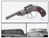 RARE .28 Cal. Antique JOSIAH ELLS Pittsburgh Bar Hammer PERCUSSION Revolver 1 of 625 Made; FIRST MODEL Engraved Antebellum - 1 of 18