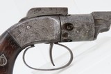 RARE .28 Cal. Antique JOSIAH ELLS Pittsburgh Bar Hammer PERCUSSION Revolver 1 of 625 Made; FIRST MODEL Engraved Antebellum - 17 of 18