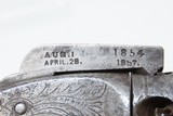 RARE .28 Cal. Antique JOSIAH ELLS Pittsburgh Bar Hammer PERCUSSION Revolver 1 of 625 Made; FIRST MODEL Engraved Antebellum - 14 of 18