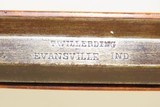 T. WILLERDING Antique Half-Stock .36 Caliber Percussion INDIANA LONG RIFLE Kentucky Style HUNTING/HOMESTEAD Long Rifle! - 9 of 18