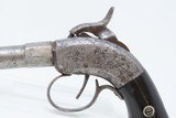 Very RARE Antique MASS. ARMS Single Shot MAYNARD PRIMED Pocket Pistol AMERICAN CIVIL WAR Era; 1 of Only 550 Manufactured! - 4 of 17