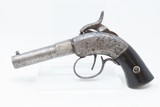 Very RARE Antique MASS. ARMS Single Shot MAYNARD PRIMED Pocket Pistol AMERICAN CIVIL WAR Era; 1 of Only 550 Manufactured! - 2 of 17