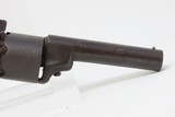 CIVIL WAR Era Antique JOSIAH ELLS Bar Hammer .28 Cal. PERCUSSION Revolver SCARCE 1 of only 625 Manufactured; FIRST MODEL Engraved Antebellum Revolver - 18 of 18