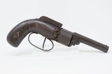 CIVIL WAR Era Antique JOSIAH ELLS Bar Hammer .28 Cal. PERCUSSION Revolver SCARCE 1 of only 625 Manufactured; FIRST MODEL Engraved Antebellum Revolver - 15 of 18