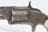 ENGRAVED, PEARL Gripped Antique SMITH & WESSON No. 1 1/2 .32 Rimfire REVOLVER
“WILD WEST” Revolver with MOTHER OF PEARL GRIPS - 4 of 17