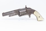 ENGRAVED, PEARL Gripped Antique SMITH & WESSON No. 1 1/2 .32 Rimfire REVOLVER
“WILD WEST” Revolver with MOTHER OF PEARL GRIPS - 2 of 17