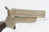 Antique CIVIL WAR Era SHARPS Model 2 .30 Caliber Rimfire PEPPERBOX Revolver 4 Shot Self Defense Pocket Gun - 15 of 15