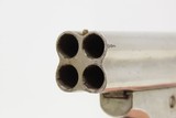 Antique CIVIL WAR Era SHARPS Model 2 .30 Caliber Rimfire PEPPERBOX Revolver 4 Shot Self Defense Pocket Gun - 8 of 15