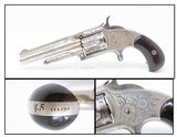FLORAL ENGRAVED, BIRD’S HEAD Antique SMITH & WESSON Number 1 1/2 .32 REVOLVERENGRAVED “WILD WEST” S&W! - 1 of 19