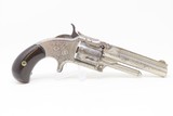 FLORAL ENGRAVED, BIRD’S HEAD Antique SMITH & WESSON Number 1 1/2 .32 REVOLVERENGRAVED “WILD WEST” S&W! - 16 of 19