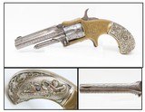 Rare DEGRESS GRIPPED, ENGRAVED Antique MARLIN XXX Standard 1872 REVOLVER With VERY DESIREABLE DeGRESS GRIPS! - 1 of 17