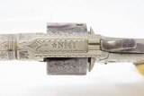 Antique US ARMS Co. Spur Trigger No. 41 .41 Cal. RIMFIRE WILD WEST Revolver Hideout Revolver with IVORY GRIPS! - 6 of 14