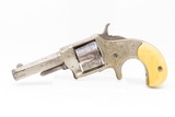 Antique US ARMS Co. Spur Trigger No. 41 .41 Cal. RIMFIRE WILD WEST Revolver Hideout Revolver with IVORY GRIPS! - 2 of 14