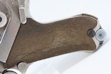 WORLD WAR Era DWM Semi-Automatic 9mm P.08 GERMAN LUGER Pistol C&R German Sidearm with 1940 Dated Holster! - 6 of 24