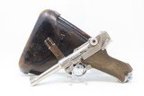 WORLD WAR Era DWM Semi-Automatic 9mm P.08 GERMAN LUGER Pistol C&R German Sidearm with 1940 Dated Holster! - 2 of 24