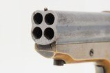 EARLY PRODUCTION Antique C. SHARPS .22 Caliber Model 1A PEPPERBOX Pistol Cased TWO DIGIT SERIAL NUMBER Pocket Revolver - 4 of 17