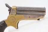 EARLY PRODUCTION Antique C. SHARPS .22 Caliber Model 1A PEPPERBOX Pistol Cased TWO DIGIT SERIAL NUMBER Pocket Revolver - 6 of 17