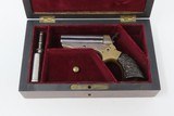 EARLY PRODUCTION Antique C. SHARPS .22 Caliber Model 1A PEPPERBOX Pistol Cased TWO DIGIT SERIAL NUMBER Pocket Revolver - 7 of 17