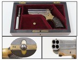 EARLY PRODUCTION Antique C. SHARPS .22 Caliber Model 1A PEPPERBOX Pistol Cased TWO DIGIT SERIAL NUMBER Pocket Revolver - 17 of 17