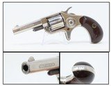 Antique 7-Shot COLT “NEW LINE” .22 Rimfire ETCHED PANEL POCKET Revolver 1876 Production with Nickel Plating! - 1 of 16