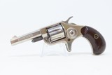 Antique 7-Shot COLT “NEW LINE” .22 Rimfire ETCHED PANEL POCKET Revolver 1876 Production with Nickel Plating! - 2 of 16