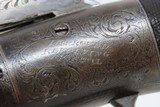 ENGRAVED Antique RICHARDSON Transitional .46 Caliber PERCUSSION Revolver
Double Action PEPPERBOX to REVOLVER Transitional Firearm! - 6 of 18