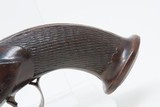 ENGRAVED Antique FLINTLOCK Pocket Pistol European Deringer Octagonal Barrel c1800 Very Concealable Sidearm - 14 of 15