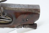 ENGRAVED Antique FLINTLOCK Pocket Pistol European Deringer Octagonal Barrel c1800 Very Concealable Sidearm - 5 of 15