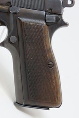 Post-WORLD WAR 2 FABRIQUE NATIONALE Model 1935 BROWNING Hi Power C&R Pistol Likely Made Just After the German Occupation of Belgium - 3 of 22