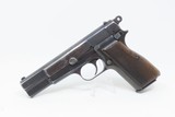 Post-WORLD WAR 2 FABRIQUE NATIONALE Model 1935 BROWNING Hi Power C&R Pistol Likely Made Just After the German Occupation of Belgium - 2 of 22