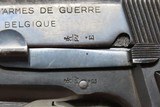 Post-WORLD WAR 2 FABRIQUE NATIONALE Model 1935 BROWNING Hi Power C&R Pistol Likely Made Just After the German Occupation of Belgium - 6 of 22