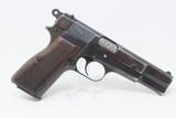 Post-WORLD WAR 2 FABRIQUE NATIONALE Model 1935 BROWNING Hi Power C&R Pistol Likely Made Just After the German Occupation of Belgium - 19 of 22