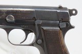 Post-WORLD WAR 2 FABRIQUE NATIONALE Model 1935 BROWNING Hi Power C&R Pistol Likely Made Just After the German Occupation of Belgium - 4 of 22