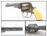 FANCY Antique AUGUSTE FRANCOTTE RIC/BRITISH BULLDOG Type Revolver .32 8mm ANTIQUE IVORY Grip & GOLD INLAYS Throughout! - 1 of 17