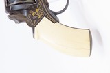 FANCY Antique AUGUSTE FRANCOTTE RIC/BRITISH BULLDOG Type Revolver .32 8mm ANTIQUE IVORY Grip & GOLD INLAYS Throughout! - 15 of 17