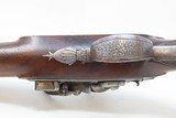 Early 1800s Antique PERKINS FLINTLOCK .45 Caliber Single Shot Belt Pistol .454 Bore Octagonal Barrel - 8 of 17