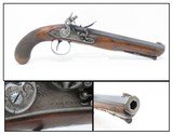 Early 1800s Antique PERKINS FLINTLOCK .45 Caliber Single Shot Belt Pistol .454 Bore Octagonal Barrel - 1 of 17